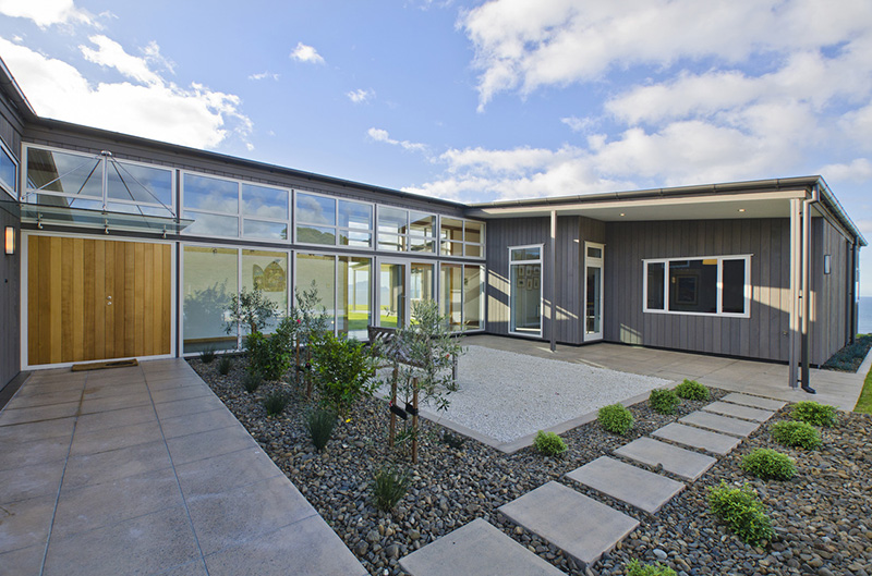 Exterior view of house built by Coastal Construction Projects