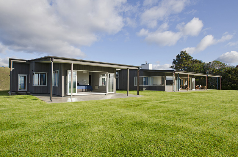 Exterior view of custom home build